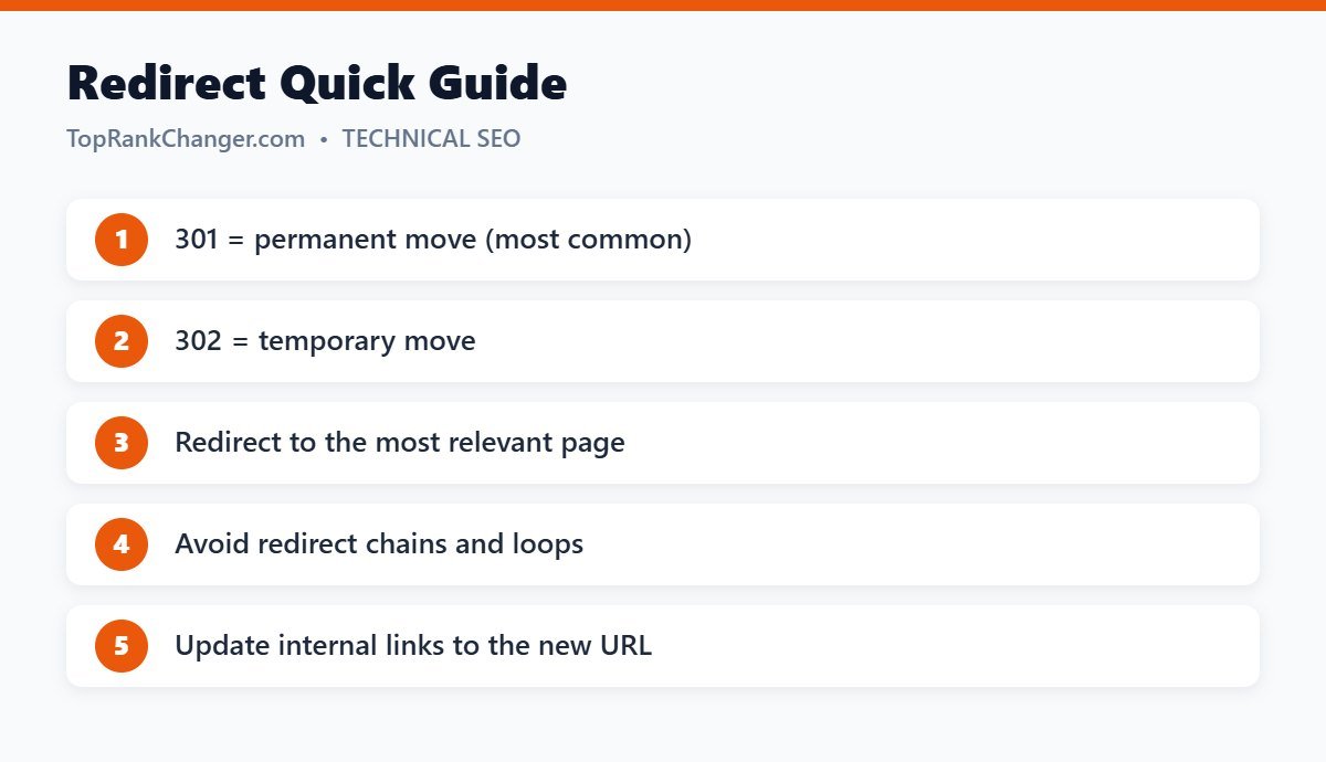 Redirect Quick Guide