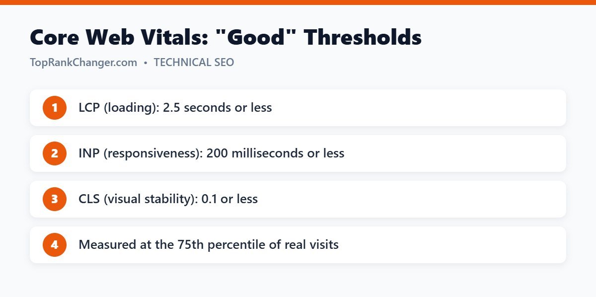 Core Web Vitals: Good Thresholds