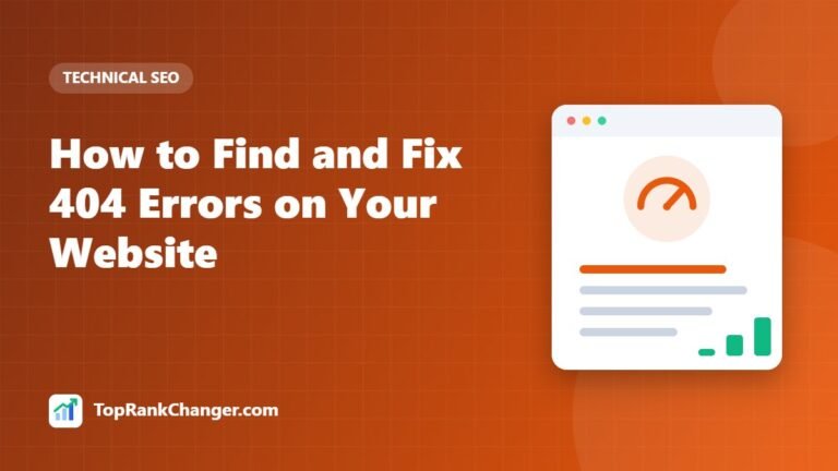 How to Find and Fix 404 Errors on Your Website
