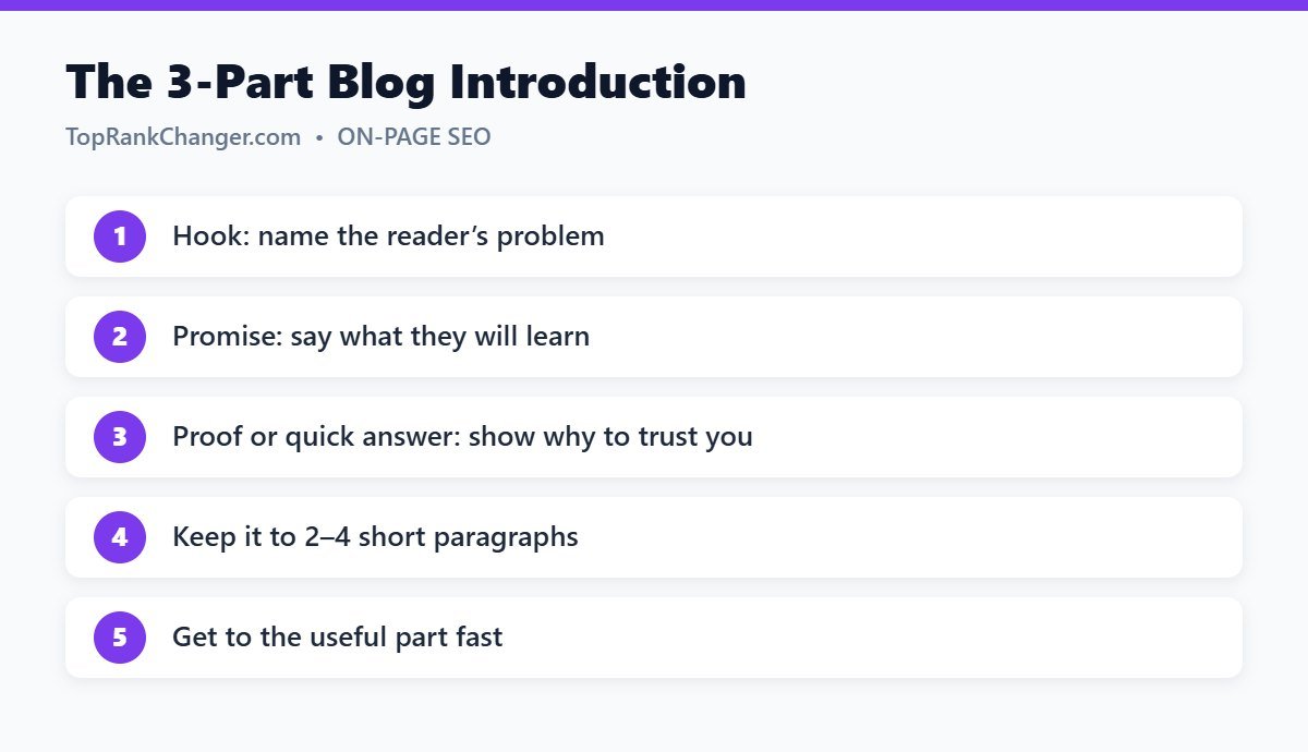 The 3-Part Blog Introduction