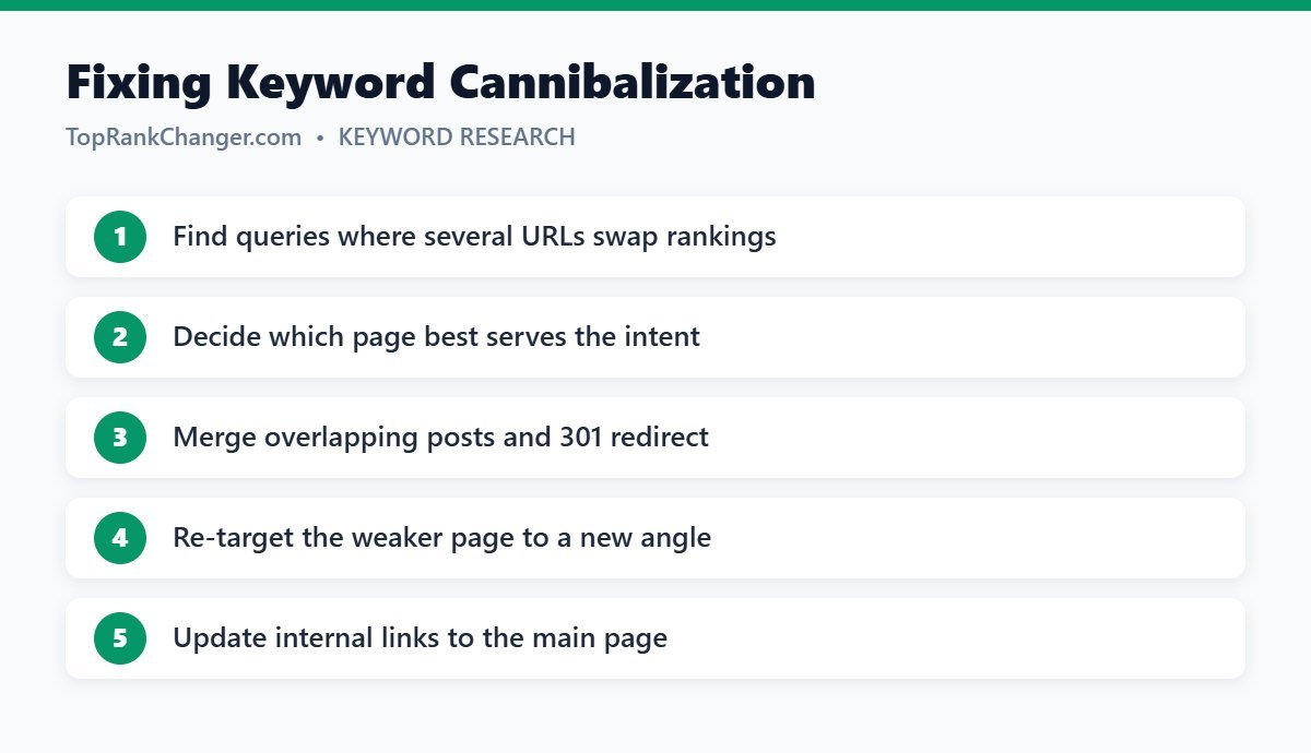 Fixing Keyword Cannibalization