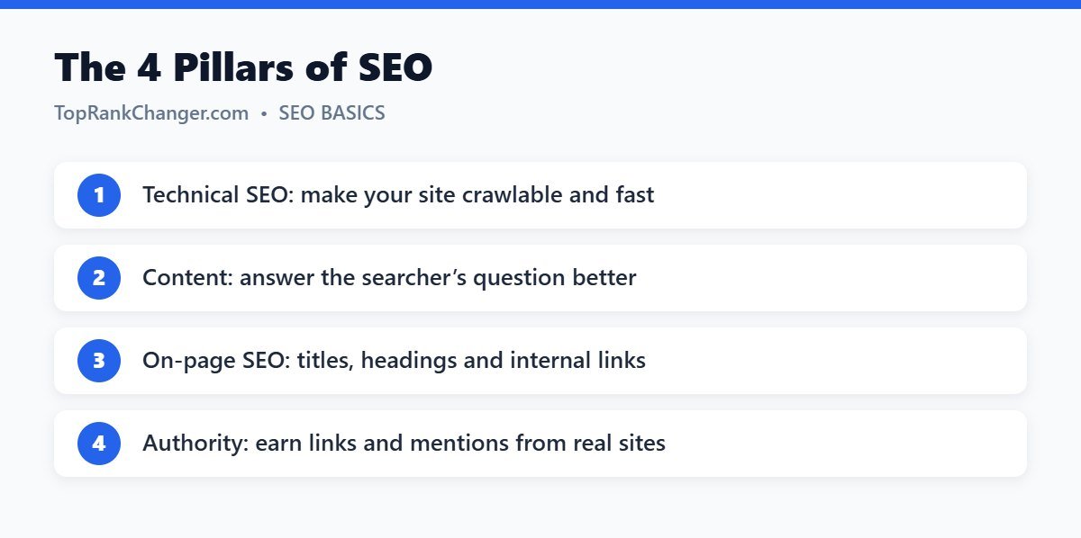 The 4 Pillars of SEO