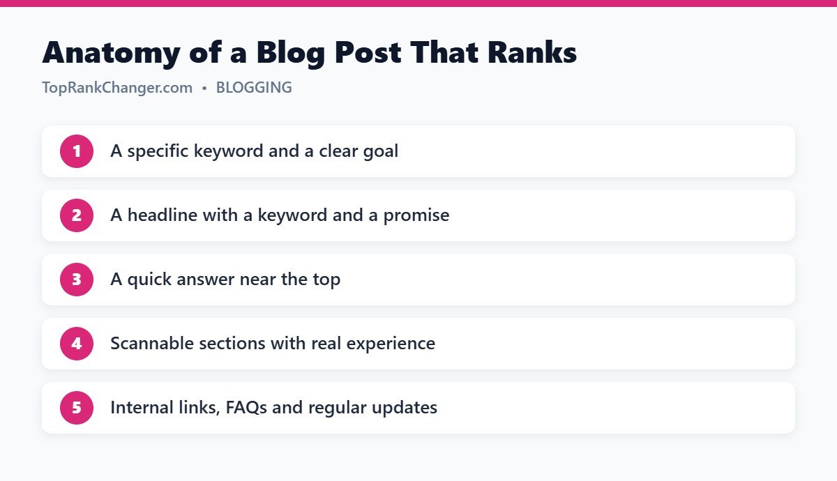 Anatomy of a Blog Post That Ranks